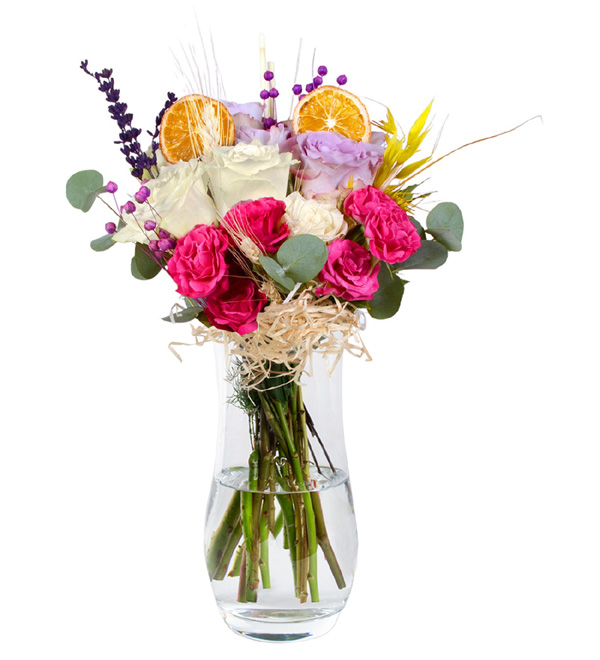 Big Flowers Karma Gül Buketi
