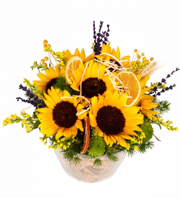 Daylight Sunflower Camda Sempatik Sarı Ayçiçekleri