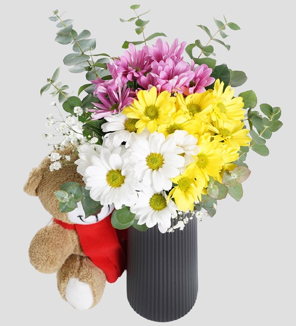 Cute Flower Renkli Papatyalar