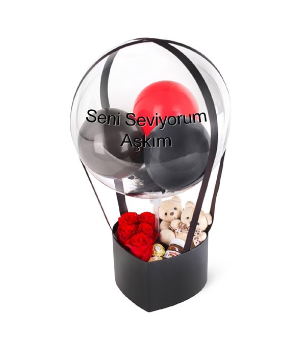Sweet Balloon Gül Ayıcık Çikolata