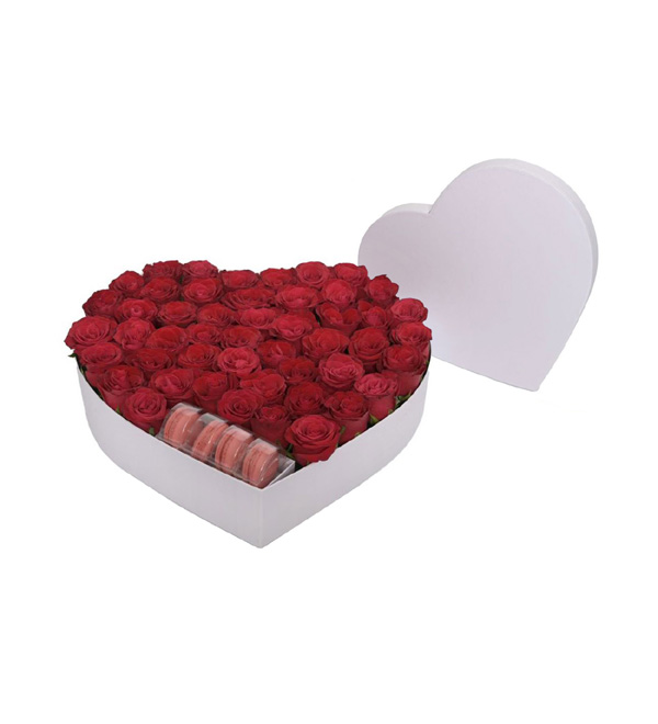 Eternal Love Kırmızı Gül Macaron