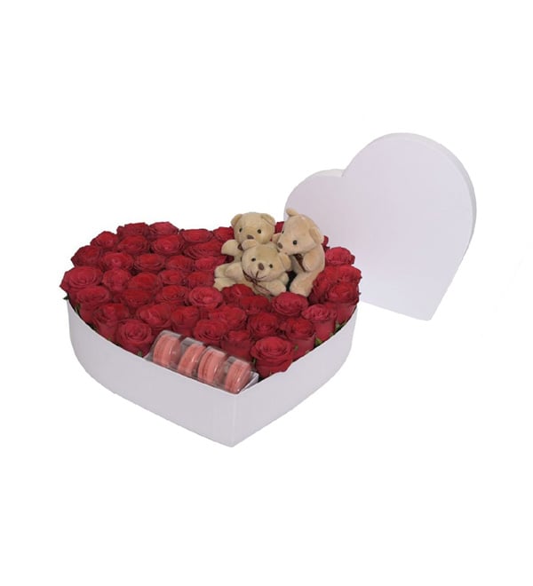 Love Fairy Gül Macaron Ayıcık