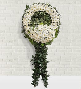 Beyaz Gerbera Çelengi
