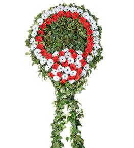 Çift Renkli Gerbera Çelenği