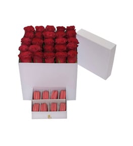 Just Love Kırmızı Gül Macaron