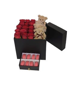 Sweet Story Gül Macaron Ayıcık