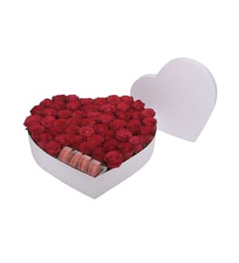 Eternal Love Kırmızı Gül Macaron