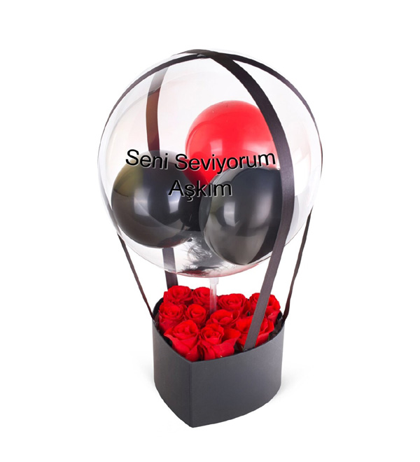 Deluxe Kalpte G�l ve Balon