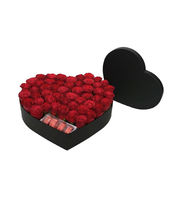 Deep Love Kalpte G�l ve Macaron