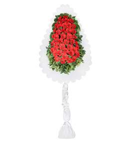 Tek Katl� K�rm�z� Gerbera �i�ek Sepeti